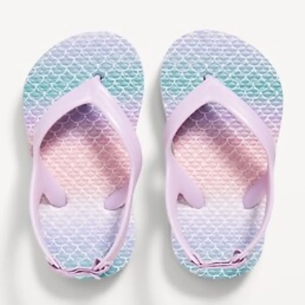 NEW Old Navy Mermaid Onbre Flip Flops